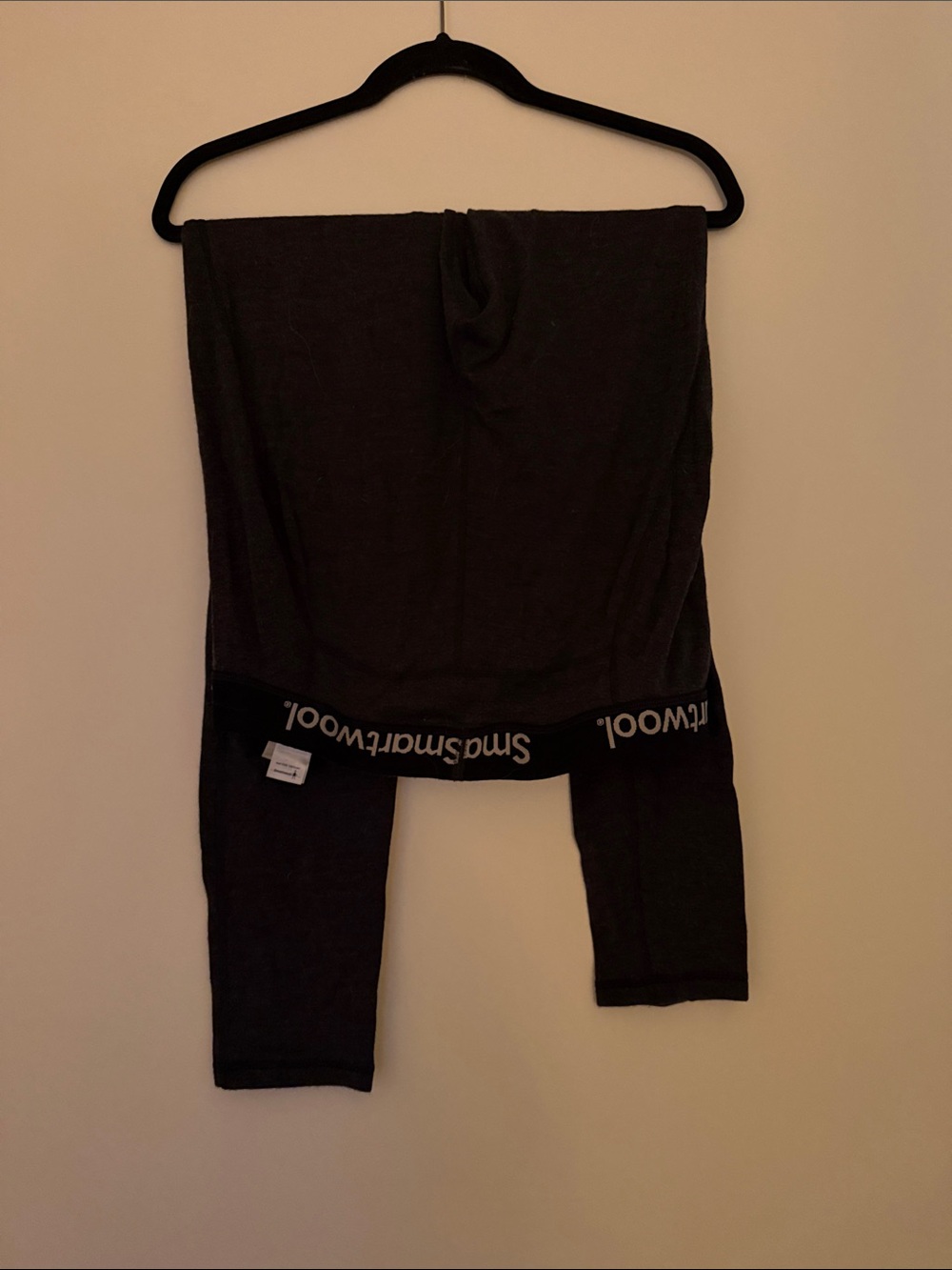 Smartwool Black and White Merino Wool Underlayer